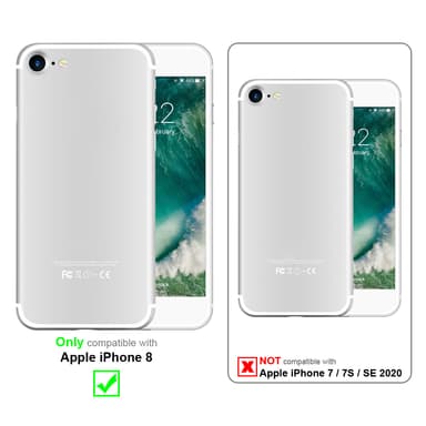 iPhone 8 Skal Fodral Case (Svart)