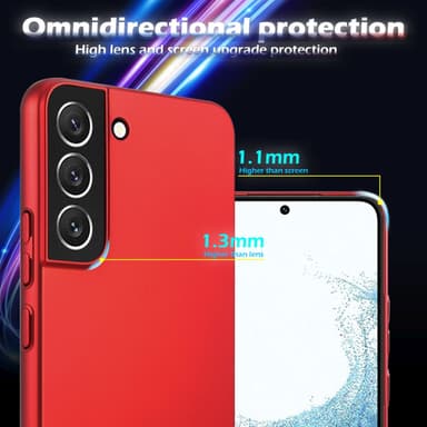 Samsung Galaxy S22 PLUS Skal Fodral Case (Röd)