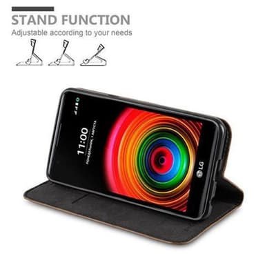 LG X POWER Skal Fodral Case (Brun)