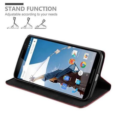 Motorola Google NEXUS 6 Skal Fodral Case (Röd)