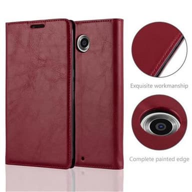 Motorola Google NEXUS 6 Skal Fodral Case (Röd)