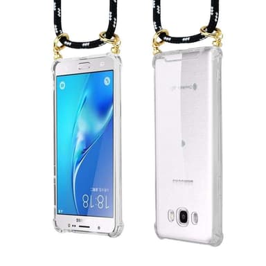 Samsung Galaxy J7 2016 Skal Fodral Kedja (Svart)