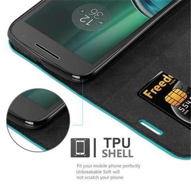 Motorola MOTO G4 / G4 PLUS Skal Fodral Case (Turkos)