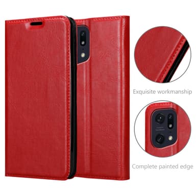 Oppo FIND X5 PRO Skal Fodral Case (Röd)