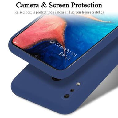 Samsung Galaxy A20 / A30 / M10s Skal Fodral Case (Blå)