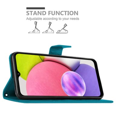 Samsung Galaxy A03s Plånboksfodral Skal (Blå)