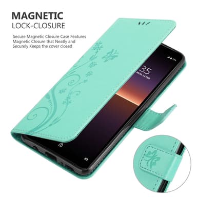 Sony Xperia 10 II Plånboksfodral Skal (Turkos)