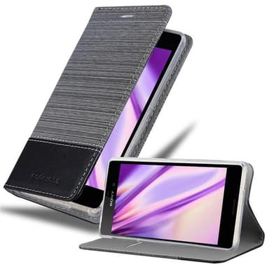 Sony Xperia M4 AQUA Plånboksfodral Skal (Grå)