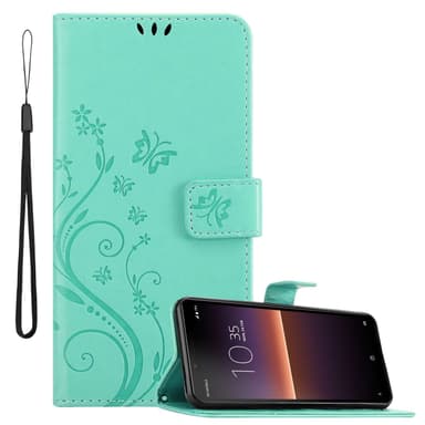 Sony Xperia 10 II Plånboksfodral Skal (Turkos)