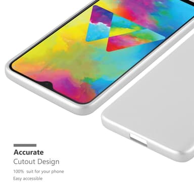 Skal Samsung Galaxy M21 / M30s Fodral Case (Silver)