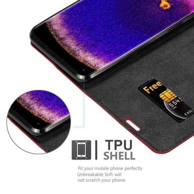 Oppo FIND X5 PRO Skal Fodral Case (Röd)