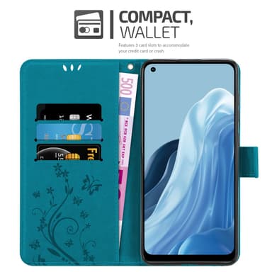Realme 7 5G Plånboksfodral Skal (Blå)