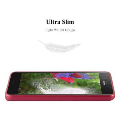 Skal Sony Xperia XZ1 Fodral Case (Röd)