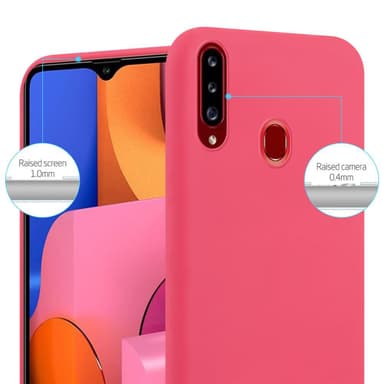 Skal Samsung Galaxy A20s Fodral Case (Röd)