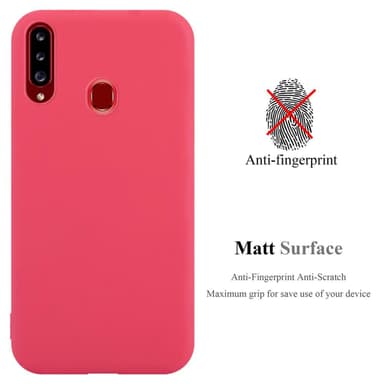 Skal Samsung Galaxy A20s Fodral Case (Röd)