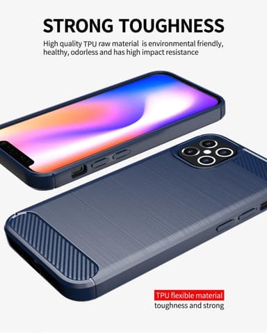 iPhone 12 PRO MAX Skal Fodral Case (Blå)