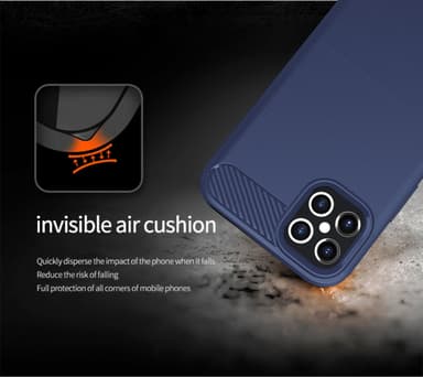 iPhone 12 PRO MAX Skal Fodral Case (Blå)