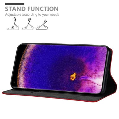 Oppo FIND X5 PRO Skal Fodral Case (Röd)