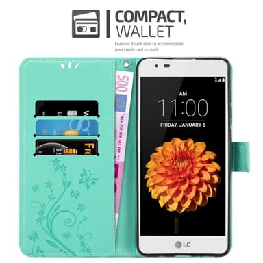 LG K7 2016 Plånboksfodral Skal (Turkos)
