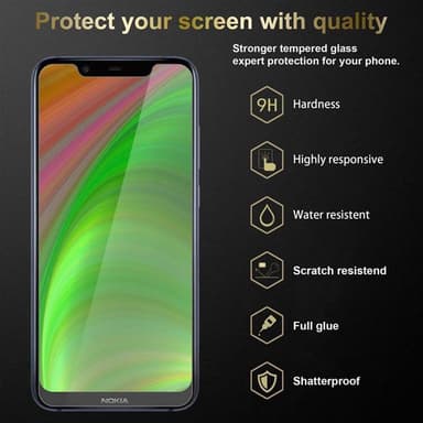 Nokia 8.1 Skyddsglas Skyddsfilm Skärmskydd