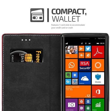 Nokia Lumia 830 Skal Fodral Case (Röd)