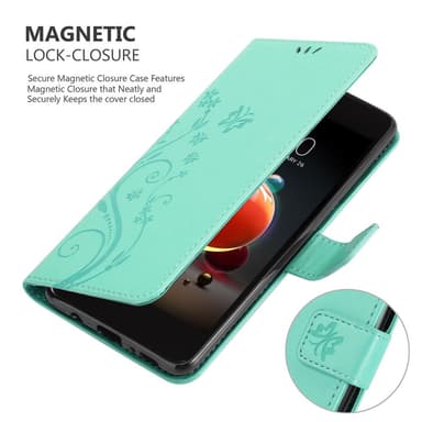 LG K8 2018 / K9 2018 Plånboksfodral Skal (Turkos)