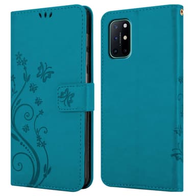 OnePlus 8T Plånboksfodral Skal (Blå)
