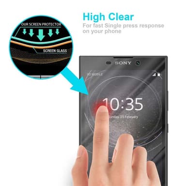 Sony Xperia L2 Skyddsglas Skyddsfilm Skärmskydd