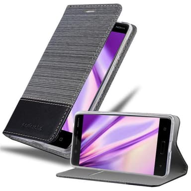 Nokia 5 2017 Plånboksfodral Skal (Grå)