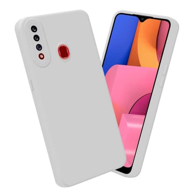 Samsung Galaxy A20s Skal Fodral Case (Vit)