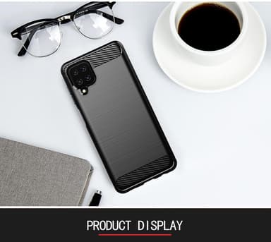 Samsung Galaxy A12 / M12 Skal Fodral Case (Svart)