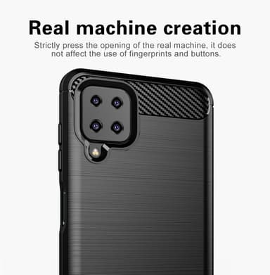 Samsung Galaxy A12 / M12 Skal Fodral Case (Svart)