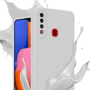 Samsung Galaxy A20s Skal Fodral Case (Vit)