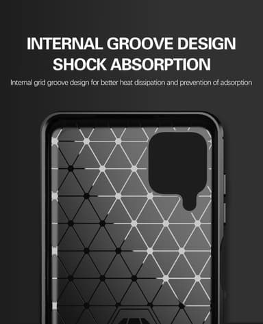 Samsung Galaxy A12 / M12 Skal Fodral Case (Svart)