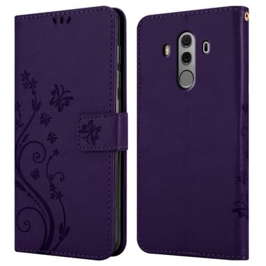 Huawei MATE 10 PRO Plånboksfodral Skal (Lila)