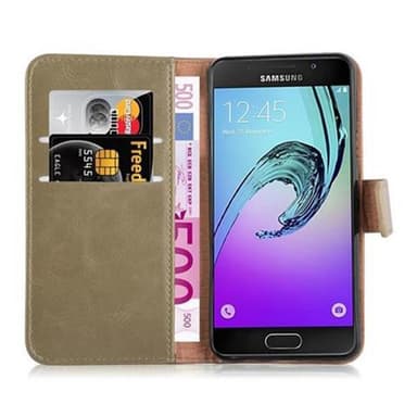 Samsung Galaxy A3 2016 Plånboksfodral Skal (Brun)