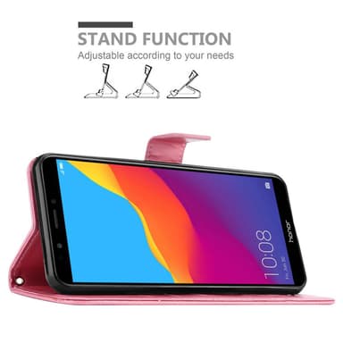 Honor 7C / Huawei Y7 2018 Plånboksfodral Skal (Rosa)