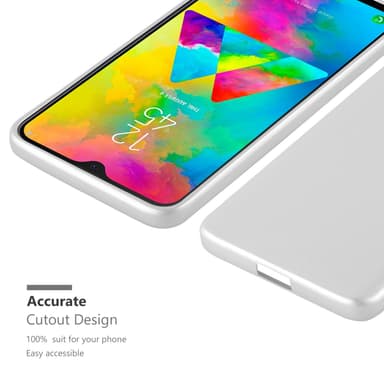 Skal Samsung Galaxy M20 Fodral Case (Silver)