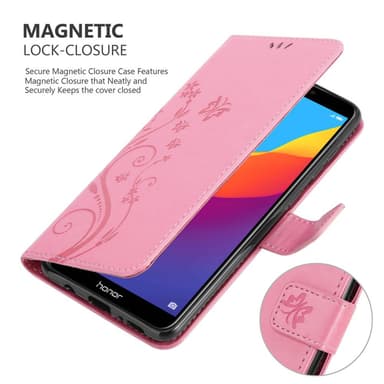 Honor 7C / Huawei Y7 2018 Plånboksfodral Skal (Rosa)