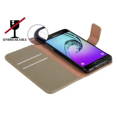 Samsung Galaxy A3 2016 Plånboksfodral Skal (Brun)