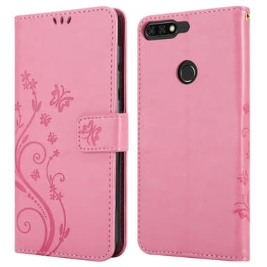 Honor 7C / Huawei Y7 2018 Plånboksfodral Skal (Rosa)