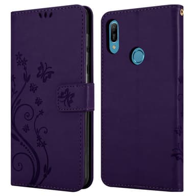 Huawei Y6 2019 Plånboksfodral Skal (Lila)
