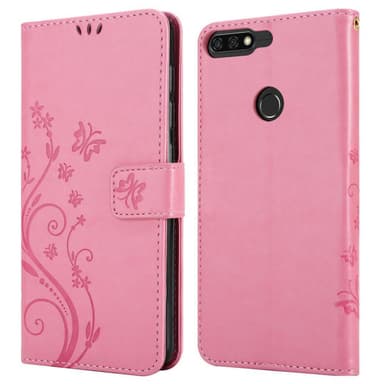 Honor 7C / Huawei Y7 2018 Plånboksfodral Skal (Rosa)