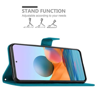 Xiaomi RedMi 9 Plånboksfodral Skal (Blå)