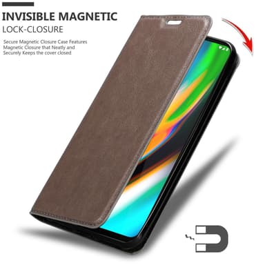 Motorola MOTO G9 PLUS Skal Fodral Case (Brun)
