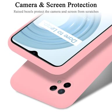 Realme C21 Skal Fodral Case (Rosa)