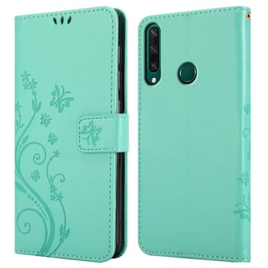Huawei Y6P Plånboksfodral Skal (Turkos)