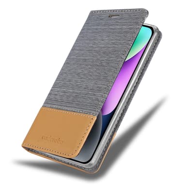iPhone 14 Plånboksfodral Skal (Grå)