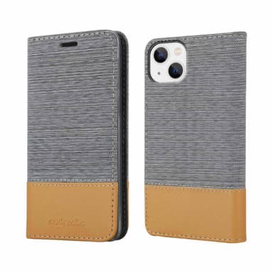 iPhone 14 Plånboksfodral Skal (Grå)