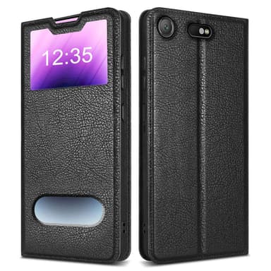 Sony Xperia XZ1 COMPACT Plånboksfodral Skal (Svart)